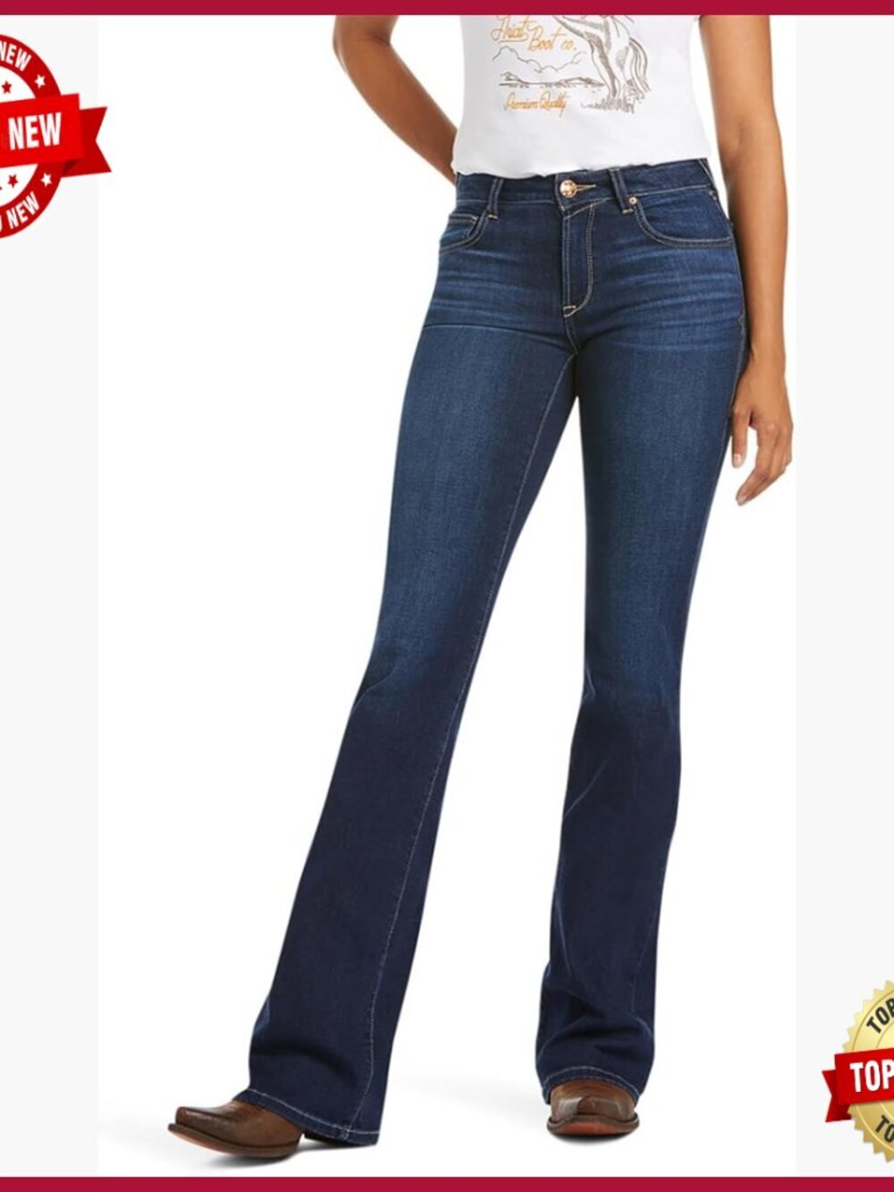 Ultra Stretch Flare Jeans, Perfect Rise, Slim Fit, Multiple Inseams